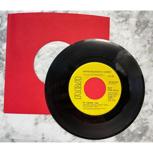 Merryweather & Carey If I Were You / Shop Around 45 Psych Funk Breaks Promo RCA - Picture 3 of 6